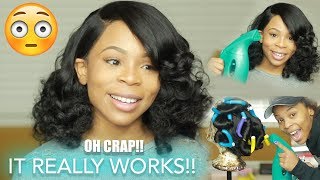 I Used A Clothing Steamer To Curl My Lace Wig | Rpg Hair 360 Frontal Wig