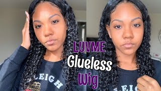 Luvme Glueless 180% Density Frontal Lace Pre Plucked Wig (Install)