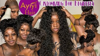 How To:Customize&Install Your Own Bomb 360 Lace Wig Like A Pro| Ft. Ayiyi Hair Water Wave Texture