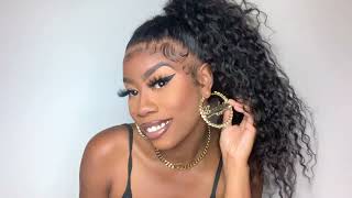I Snapped On This Ponytail!  Megalook Hair 360 Lace Wig Review & Install | The Tastemaker