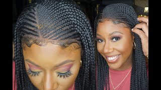 Soku Braided Cornrow Lace Frontal Wig | Aliexpress $65