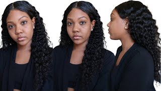 20 Inch Deep Wave Lace Front Wig Install Ft. Heyhair7