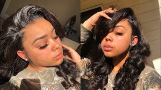 No Baby Hair Easy Wig Install   Beahair Kinky Straight 360 Lace Wig  Review