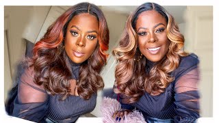$35 Finesse!   Layered Synthetic Body Wave Dupe! Beginner Friendly || Ft Outre Lace Front Amadio