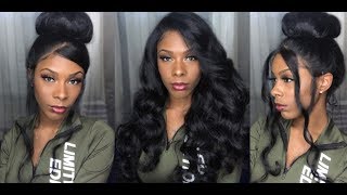 Bombshell Curls 4 Valentine’S Day | Sensationnel Cloud 9 What Lace? Swiss Lace Wig - Akeely High Bun