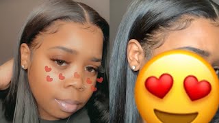 How I Installed My Lace Frontal Wig ‼️ | Aliexpress Hair