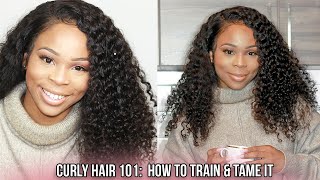The Best Curly Hair On The Internet | 100% Glueless Lace Wig Tutorial | Wowafrican