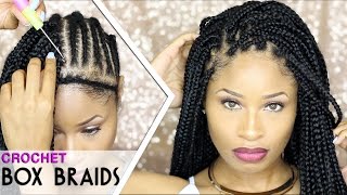 How To ➟ Crochet Box Braids  (Looks Like The Real Thing! Free-Parting)