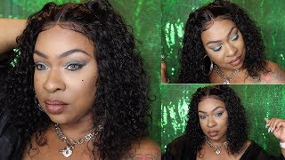 Must Have! Affordable Rihanna Wild Thoughts Curly Bob Lace Wig | Omgqueen Hair