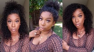 Yes!  $50 Beginner Human Hair Wig‼| Brazilian Curly Lace Front | Giveaway Closed | Unice Aliexpress