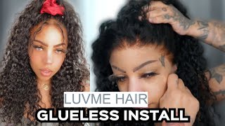 13X6 Undetectable Hd Lace Glueless Install Ft. Luvme Hair (No Glue, No Gel!)