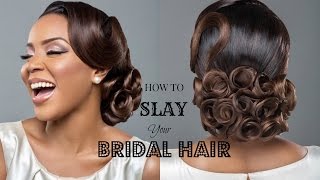 How To Slay Your Bridal Hair Ft. Charis Hair
