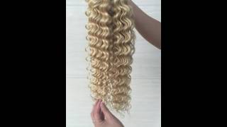 Aliexpress 613# Blonde Deep Wave Hair Weaving