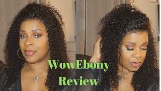 How To Slay Kinky Curly 360 Lace Wig From Wowebony!