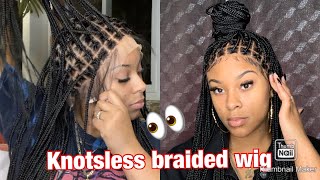 Knotless Braided Wig Review| Most Realistic Looking Wig  Www.Poshglam.Com