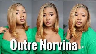 $52 Human Hair Blend Outre Norvina Wig | Melted Hd Lace Wig Install