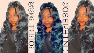 Gorgeous Black Mermaid Vibes! Bobbi Boss Mlf415 Josephine Ft. Wigtypes