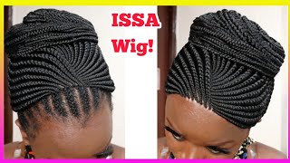 Braided Wig Affordable Braided  Wig.Beginner Friendly -No Frontal Wig Install+Wig Review No Lace Wig