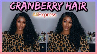 Affordable Aliexpress Wig | Brazilian Deep Wave | Cranberry Hair