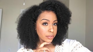 How I Styled My Kinky Curly 360 Lace Wig (It Was A Struggle!)  | Ywigs.Com