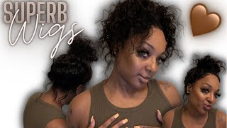 Best 360 Affordable Lace  : How To Messy Bun | Pineapple Ponytail Ft. Superbwigs