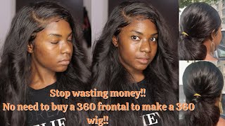 Glueless Lace Frontal Wig - No Glue Installation // For Beginners // Fake A 360 Frontal