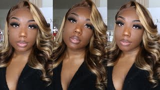 These Colors Are Everything | Highlight Honey Blonde Transparent Frontal Wig | Aaliweya Hair