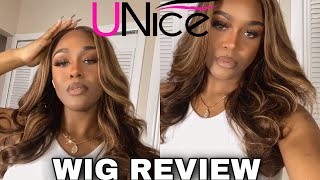 Honey Blonde Highlighted Wig Review Ft #Unicehair | Honest Review