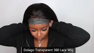Transparent Lace Wigs Straight 360 Lace Frontal Wig Brazilian 13X6 Lace Front Human Hair Wi