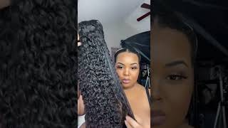 I Am Shock!! V Part Wig With Your Own Leave Out! Ft Curlyme Hair
