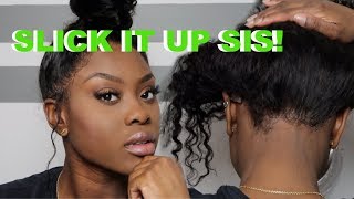 Must Watch! How To: Secure The Back Of Your Wig | High Bun Tutorial ||Kickin' It With T