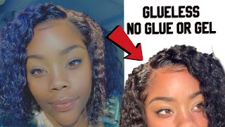 No Spray No Glue| Glueless Lace Front Wig| Key Techniques| My Shiny Wigs Hair