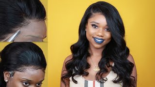 Easy To Install The Wig No Glue No Gel Ft. Pre-Plucked 360 Lace Frontal Wig