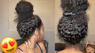 Messy Bun With 360 Lace Frontal Deep Curly Wig Beginner Friendly Ft. Superbwigs