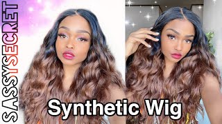 Affordable Synthetic Curly Ombré Wig | Sassysecret