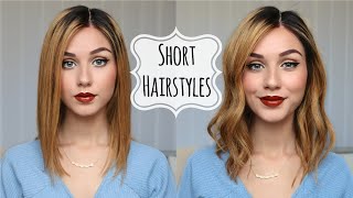 Styling My Short Hair | 4 Hairstyles For Short Hair