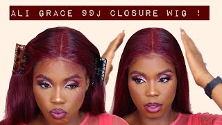 Affordable 99J Burgundy Wig From Ali Grace Hair | Say No To Stiff Wigs In 2021
|Lydia Stanley
