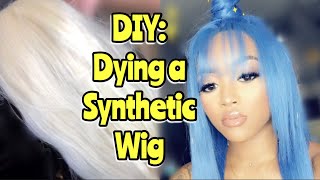 Affordable Wig Transformation (Diy Dying Synthetic Blend Wig)