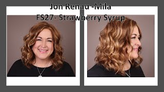 Jon Renau Mila In Fs27 Strawberry Syrup | Wavy Wig Review, Full Mono Top, Lace Front