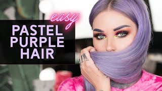 How I Dye My Hair Pastel Purple Using Arctic Fox Hair Color! | Kristenleannestyle