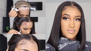 How To Step By Step|Blunt Cut Bob Frontal Wig|Black Friday Must Buy |Hairvivi
