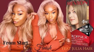 How To Dye 613 Wig To Ash Blonde Tutorial (Detailed) Julia Hair| Sophiology Inspired