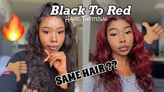 Dyeing My Old Wig Red + Giveaway Winner | South African Youtuber