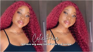 Must Have Curly 99J Burgundy Wig | My Dream Colour Ft. Celie Hair