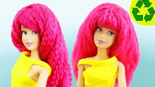 Diy - How To Make: Doll Yarn Wig - Easy Doll Crafts - Simplekidscrafts - Simplekidscrafts
