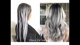 [Full Tutorial] How To Babylights Balayage On Black/Dark Hair + Bleach Wash + Color Melt Tone