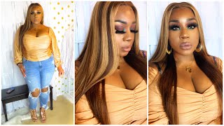 Wig & A Fit Perfect Piano Color Highlights Wig Must Watch | Hurela Hair