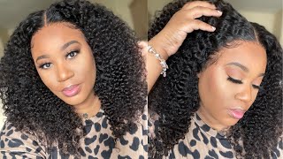 Kinky Curly Frontal Wig | Soft Baby Hairs, Quick Install | Beautyforeverhair