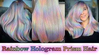 Rainbow Hologram Prism Hair