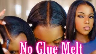 ‼️Lets Talk About This *Glueless* Undetectable Fake Scalp• Bob Lace Wig•Install Ft. Hairvivi